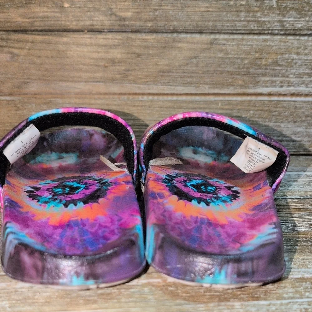Kids Girls‎ Colorful Tie-Dye Slide Sandals